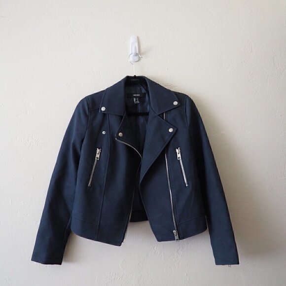 Nwt Forever 21 Moto Jacket sz S - Picture 11 of 13
